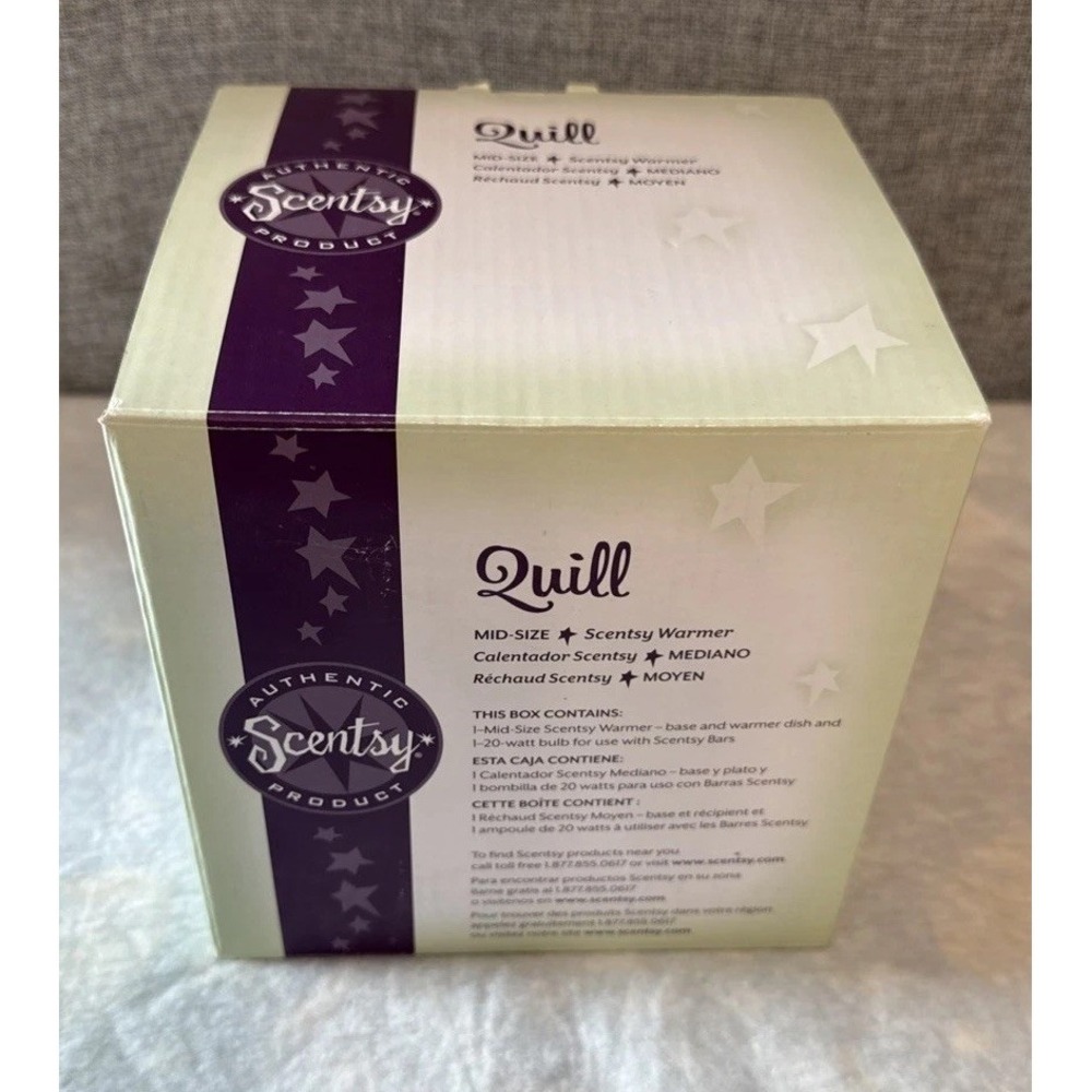 NEW Scentsy QUILL Wax Warmer‎ Mid Size Brown 2010 RETIRED MSW-QUIL